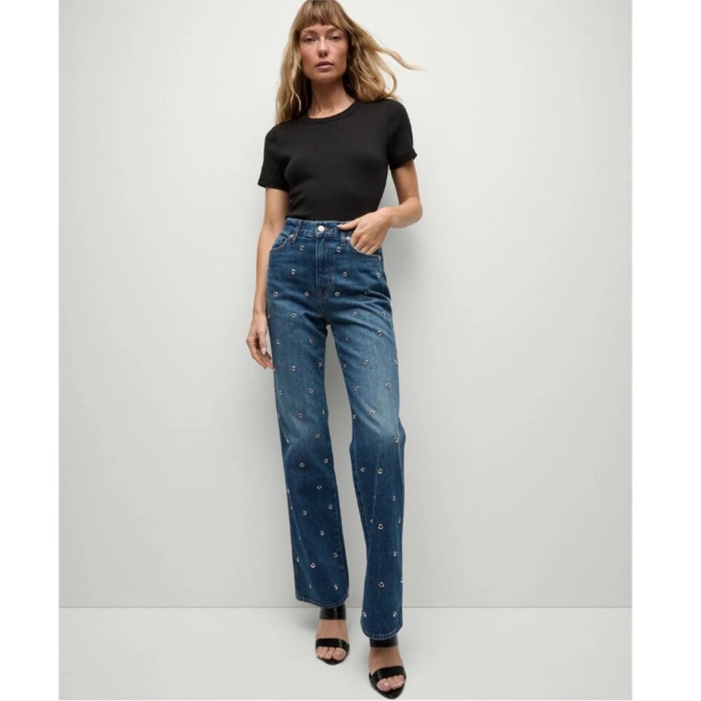 Veronica Beard Indigo Denim Trousers